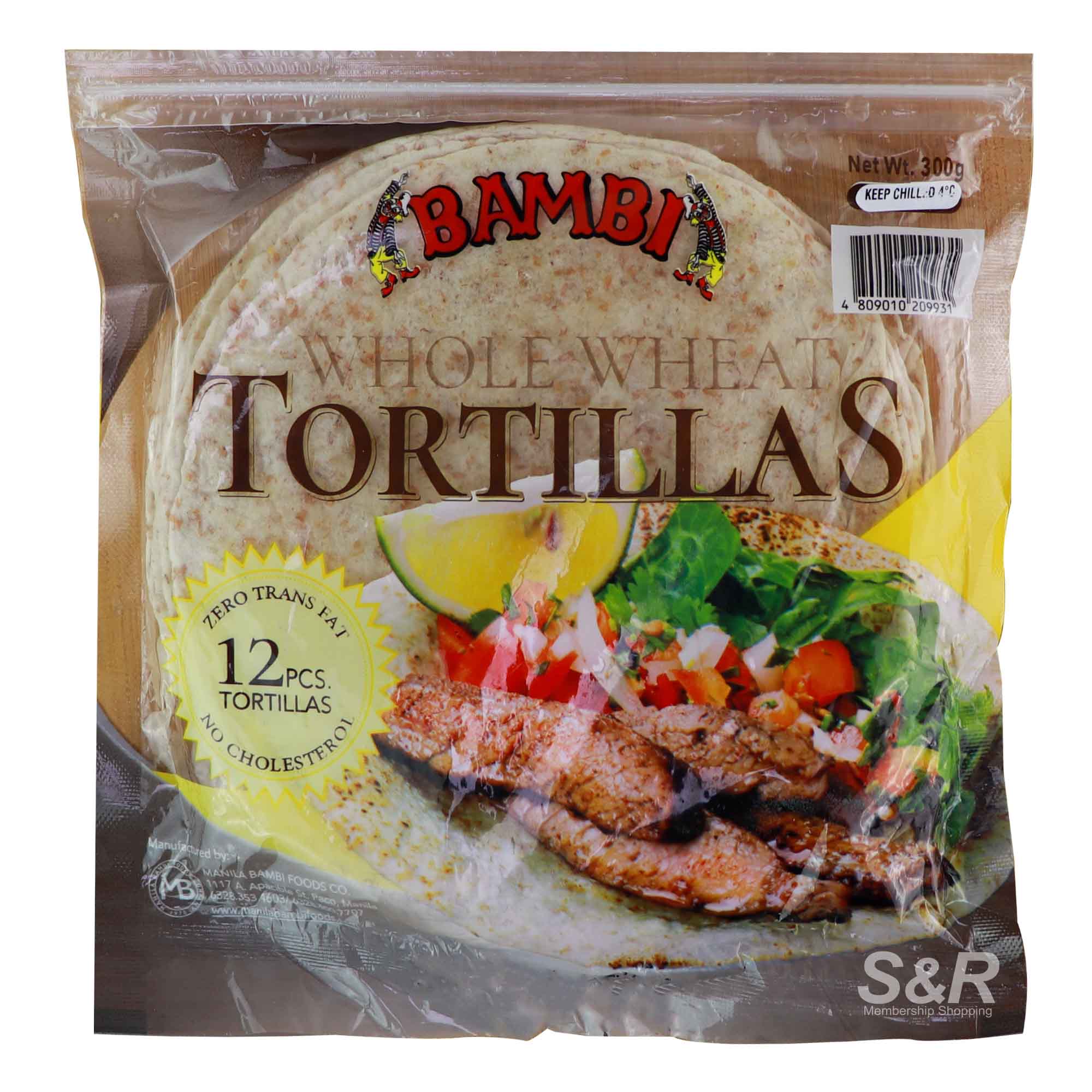 Bambi Whole Wheat Tortillas 12pcs Bambi Whole Wheat Tortillas 12pcs